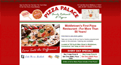 Desktop Screenshot of middletownpizzapalace.com